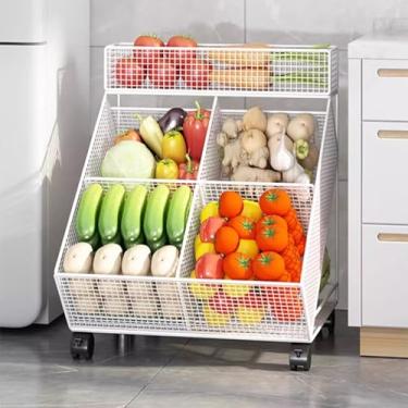 Imagem de Rack de exibição de prateleira de supermercado comercial, suporte de lanche e frutas com guardrail, solução de armazenamento de varejo para lojas de conveniência e supermercados (branco)