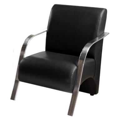 Imagem de Poltrona Vênus 1 Lugar Braço Alumínio D Salla Tecido Sintético