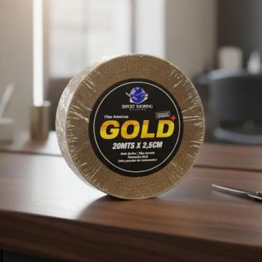 Imagem de Fita Prótese Capilar 20 Mts 2,5cm - Dupla Face Peruca - Golden