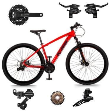 Imagem de Bicicleta Ksw Xlt 29 21v Aluminio Leve Mtb Freio Disco Suspensão 80mm SHIMANO-Unissex