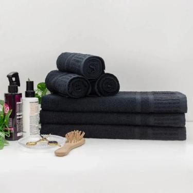 Imagem de Kit 6 Toalhas Brancas Premium Para Salão Profissional 50x80 - - Dubram