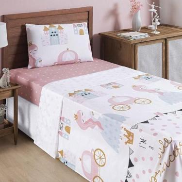 Imagem de Jogo De Cama Lençol Bouti Infantil Kids Solteiro 03 Peças 100% Poliést