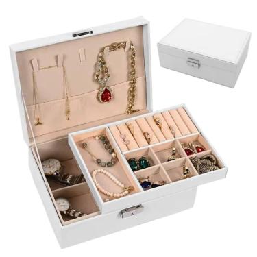 Imagem de Porta Joia Grande Maleta Feminino Cor:branco