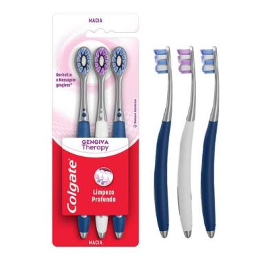 Imagem de Escova de Dente Colgate Gengiva Therapy - 3 Unidades
