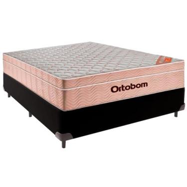 Imagem de Cama Box Viúvo e Colchão Airtech Spring Pocket Molas Ensacadas Ortobom
