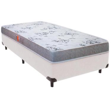 Imagem de Cama Box Solteiro e Colchão Pro-Life D28 Espuma Colchobel Branco