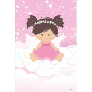 Imagem de Painel Festa Retangular P/ Casado 1,5x2,2m Batizado Menina 1 - Fantasi