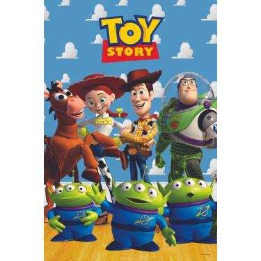 Imagem de Painel Festa Retangular P Casado 1,5x2,2 Toy Story 2 - Fantasia Brás