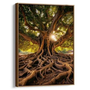 Imagem de Quadro Árvore da Vida em Raízes Eternas Luminosas - Mioquadros, 90x60 