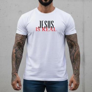 Imagem de Camiseta Masculina Branca Estampa Gráfica Texto Malha Premium Urbano Camisa Outfit Conforto-Masculino