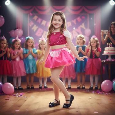 Imagem de Fantasia Da Princesa Bela Adormecida Cropped C/ Saia Festas - Global F