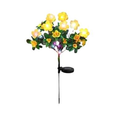 Imagem de Luz Solar LED À Prova d'Água Com Flores De Azaleia Para Decoração De J