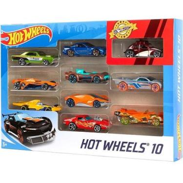 Imagem de Hot Wheels Caixa com 10 Carros Mattel 54886 Sortidos