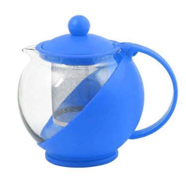 Imagem de Chaleira De Vidro Chá Com Infusor Inox 750ml Bule C/Filtro - Vale Impo