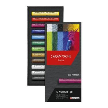 Imagem de Giz Pastel Oleoso Caran D'Ache Neopastel com 12 Cores - CARAN DACHE