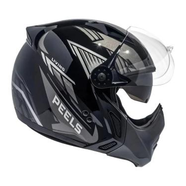 Imagem de Capacete Moto Mirage Living Preto/Grafite Peels