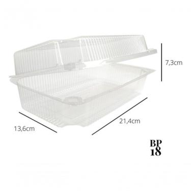Imagem de Embalagem Bp18 Doce Retangular Pote Bipack Com 50 Uni Full T