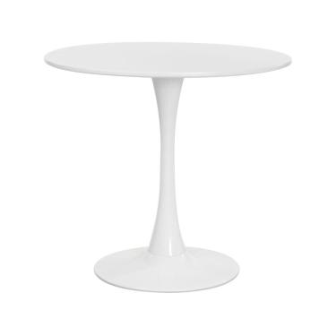 Imagem de Mesa Saarinen Tulipa Redonda 80cm Tampo Madeira Branca Sala Cozinha Jantar
