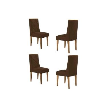 Imagem de Kit 4 Cadeiras Cozinha Pietá Naturalle