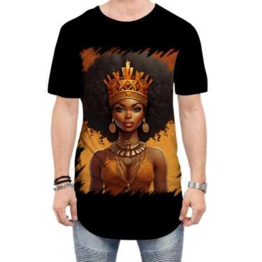 Imagem de Camiseta Longline Rainha Africana Queen Afric 2, GG