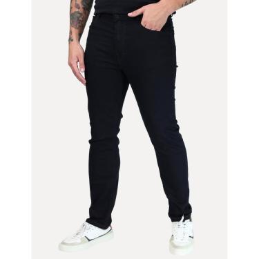 Imagem de Calça Ellus Jeans Masculina Firt Black Slim 5 Pockets Preta - 00EA746SF 35F-Masculino