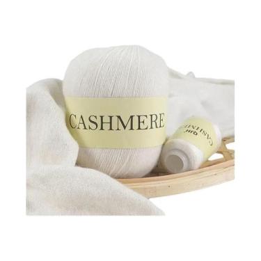 Imagem de Fio De Cashmere QJH De Alta Qualidade 50g 20g Lã Penteada Para Cardigã