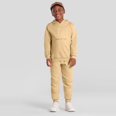 Imagem de Conjunto infantil menino em moletom com bordado Brandili-Masculino