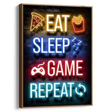 Imagem de Quadro Gamer - Loop Infinito dos Gamers - Mioquadros, 120x80 cm, Tabac