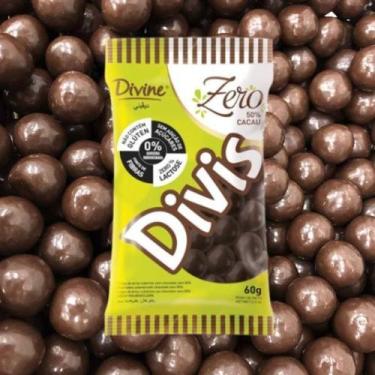 Imagem de Chocolate Divine Divis 50% Cacau Zero Lactose Sem Açúcar Diet 60G