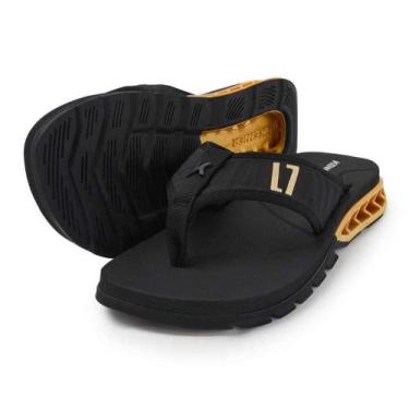 Imagem de Chinelo kenner masculino rakka alta frequencia elite l7 djy, Preto, Do