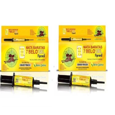Imagem de Mata Baratas 7 Belo Gel Seringa 10g kit 2 Embalagens - Server Quimica