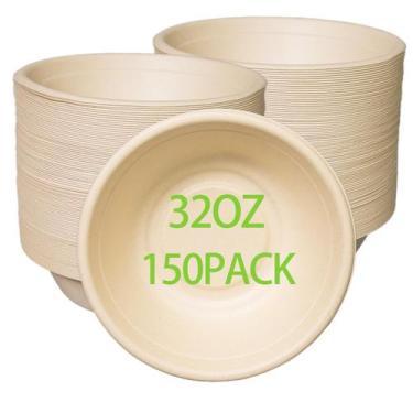 Imagem de Saladeiras descartáveis emlifepak 950 ml, 150 unidades de cana-de-açúc