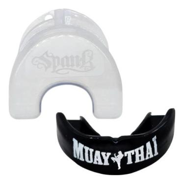 Imagem de Protetor Bucal Profissional Termo Ajustável Spank lutas, Preto, Único