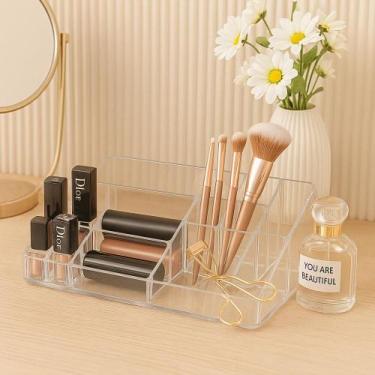 Imagem de Organizador de Maquiagem Batom Cosméticos Esmalte Acessórios Porta Pin