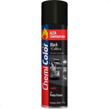 Imagem de Spray Chemicolor Alta Temperatura Preto Fosco 350M - BASTON