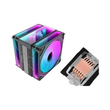 Imagem de Cooler De Ar ARGB PWM De 12cm Para CPU Com 4 Ou 6 Tubos De Calor Para 