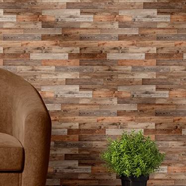 Imagem de Papel de Parede Adesivo Autocolante Decoração Madeira Quarto Sala 3 Metros
