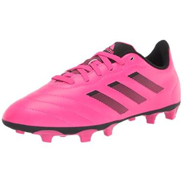 Imagem de adidas Tênis de futebol infantil Goletto VIII Firm Ground, Team Shock Rosa/Preto/Preto, 17
