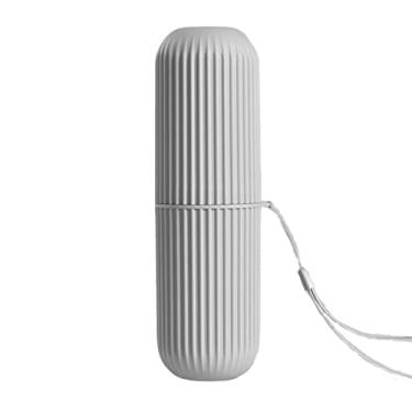 Imagem de YUANstore Porta-escova de dentes portátil para viagem, estojo de armazenamento, caixa organizadora de copo de armazenamento doméstico, suporte ao ar livre, acessórios de banheiro