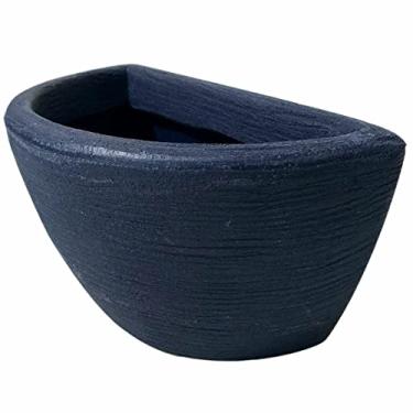 Imagem de Vaso De Parede Em Polietileno Para Jardim Vertical 28x14 Cor: Azul