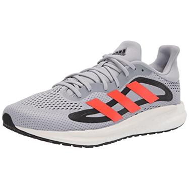 Imagem de adidas Men's Glide 4 Trail Running Shoe, Halo Silver/Solar Red/Black, 8