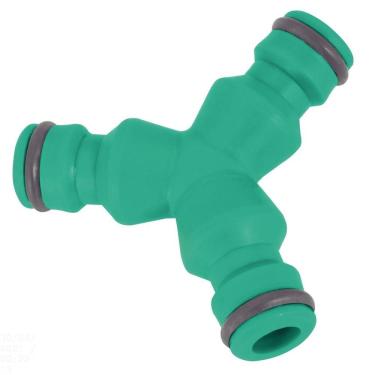 Imagem de Derivação Y Tramontina com 3 Saídas em Plástico para Mangueiras 1/2", 5/8" e 3/4" Tramontina