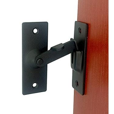 Imagem de Parafuso de aço inoxidável de 90 graus especial fechadura de porta de celeiro fechadura de ângulo reto fechadura de porta curva fivela de porta (grande)