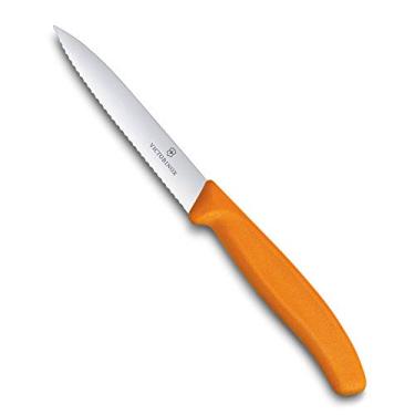 Imagem de Faca Victorinox Swiss Classic lâmina serrilhada, Laranja, 10cm