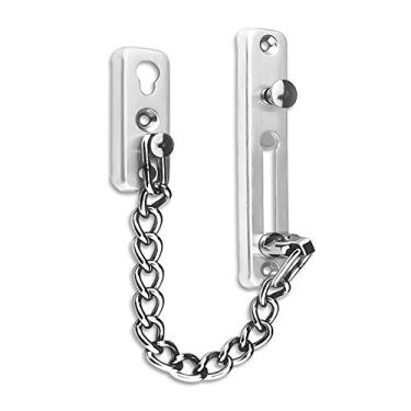 Imagem de Huture Home Office Trava de porta de segurança de aço inoxidável para porta de bloqueio de fechadura de segurança de fechadura de fechadura de segurança de fechadura de fechadura de segurança de fechadura de porta de aço inoxidável trava de corrente de segurança de porta