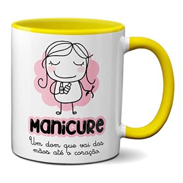 Imagem de Caneca Manicure Um Dom Que Vai Das Mãos Até O Coração (Amarela)