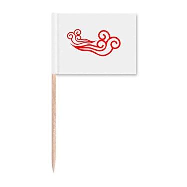 Imagem de Decoração de festa com estampa de nuvem decorativa para palito de dente