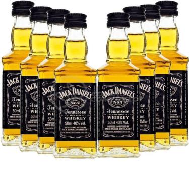 Imagem de Kit 8 Miniatura Whisky Uísque Jack Daniels Nº7 Original 50Ml