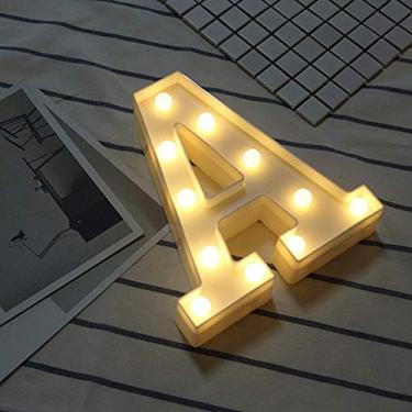 Imagem de Número de placa de casa flutuante 3D DIY branco letra de plástico luz LED letreiro alfabeto lâmpada noturna para decoração de ambientes internos e externos
