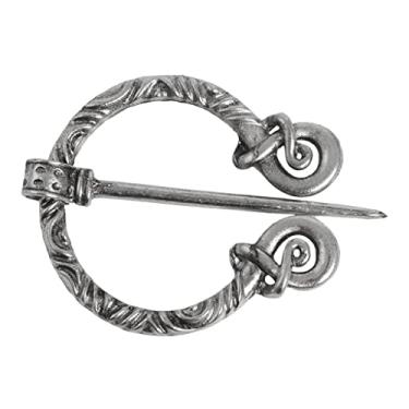 Imagem de Bonarty Broche penanular viking irlandês vintage, prendedores de roupas – Broche de manto de liga de zinco, broche de xale, pino de cachecol, joia nórdica para mulheres e homens